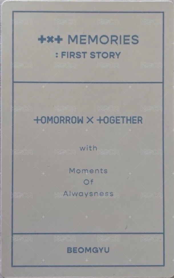 21回憶錄 周邊卡  背面