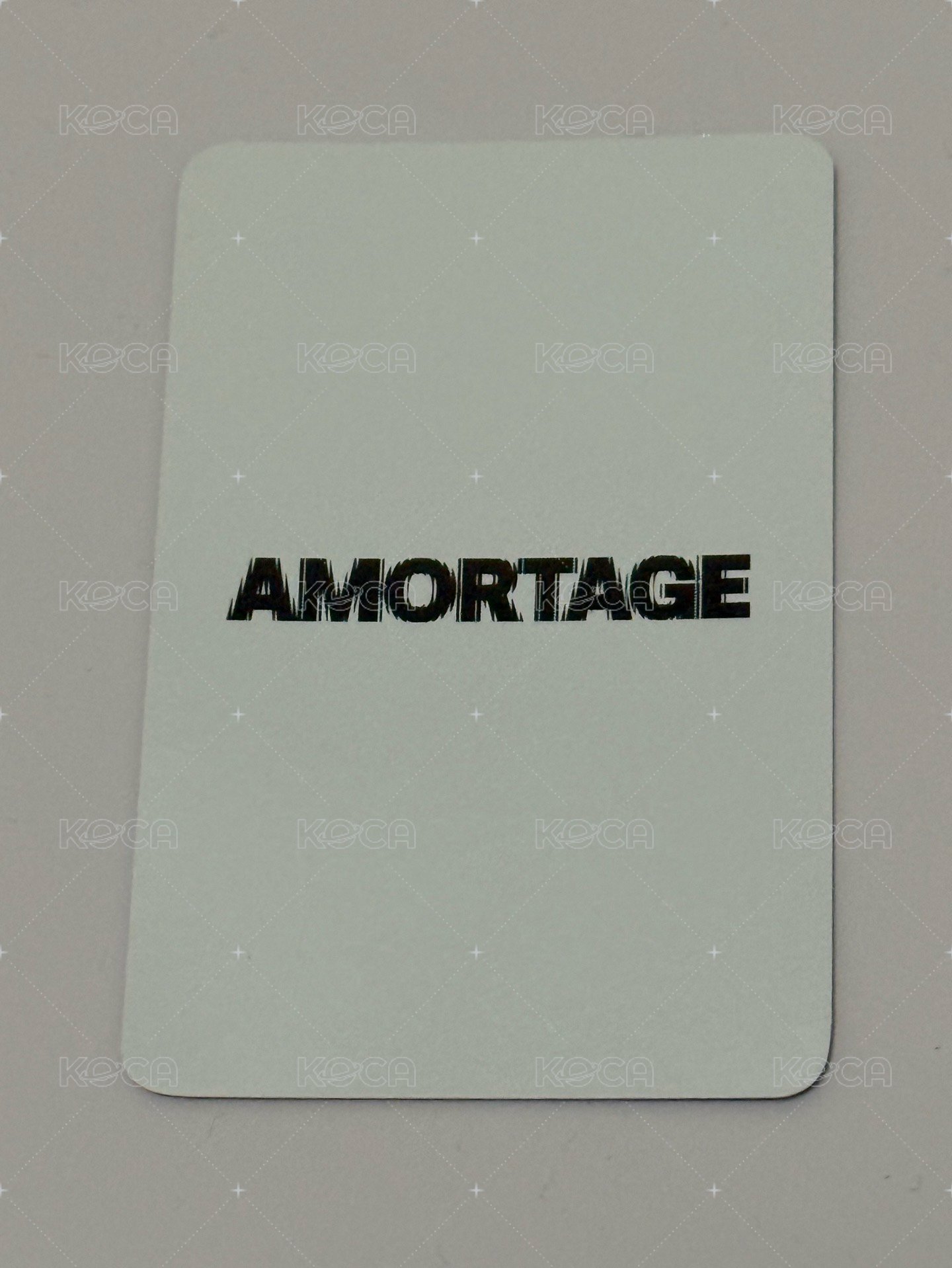 AMORTAGE k4 特典卡  背面