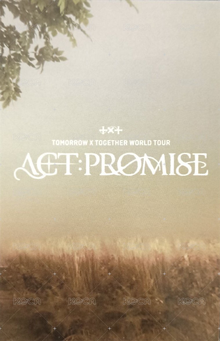 24’巡迴 入場卡 / 場限卡 首爾安可 背面