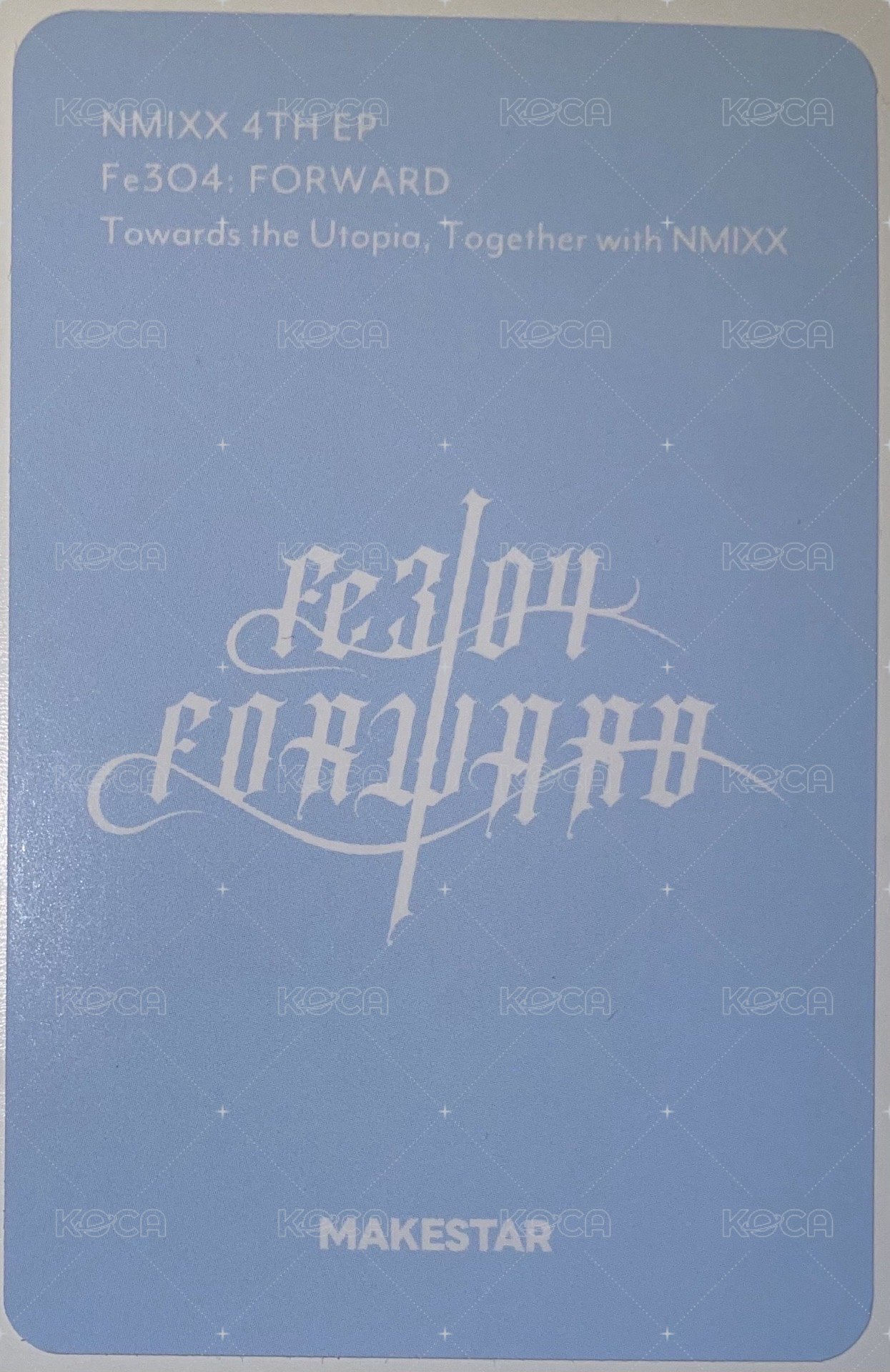 FORWARD ms 21.0 台北中簽 抽選卡  背面