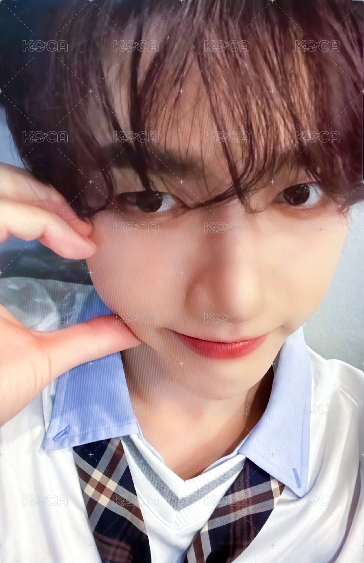 迷四 am 7.0 特典卡 臉頰比心 ver. 正面