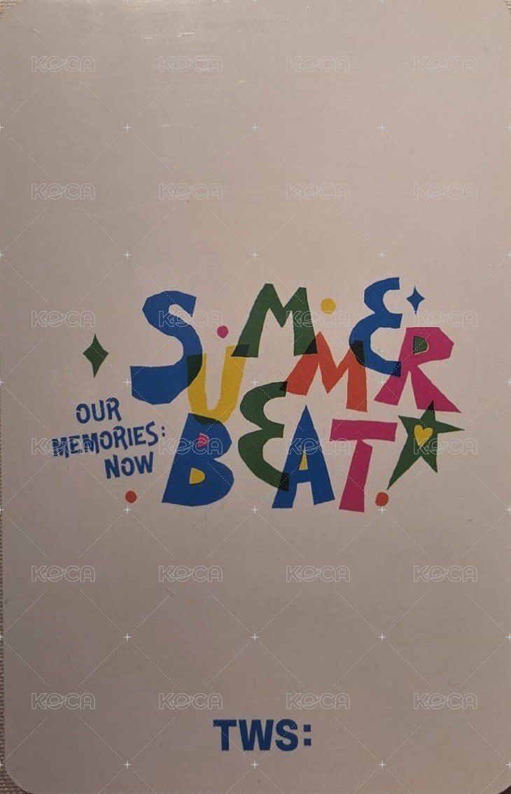 SUMMER BEAT! mk 簽售卡  背面