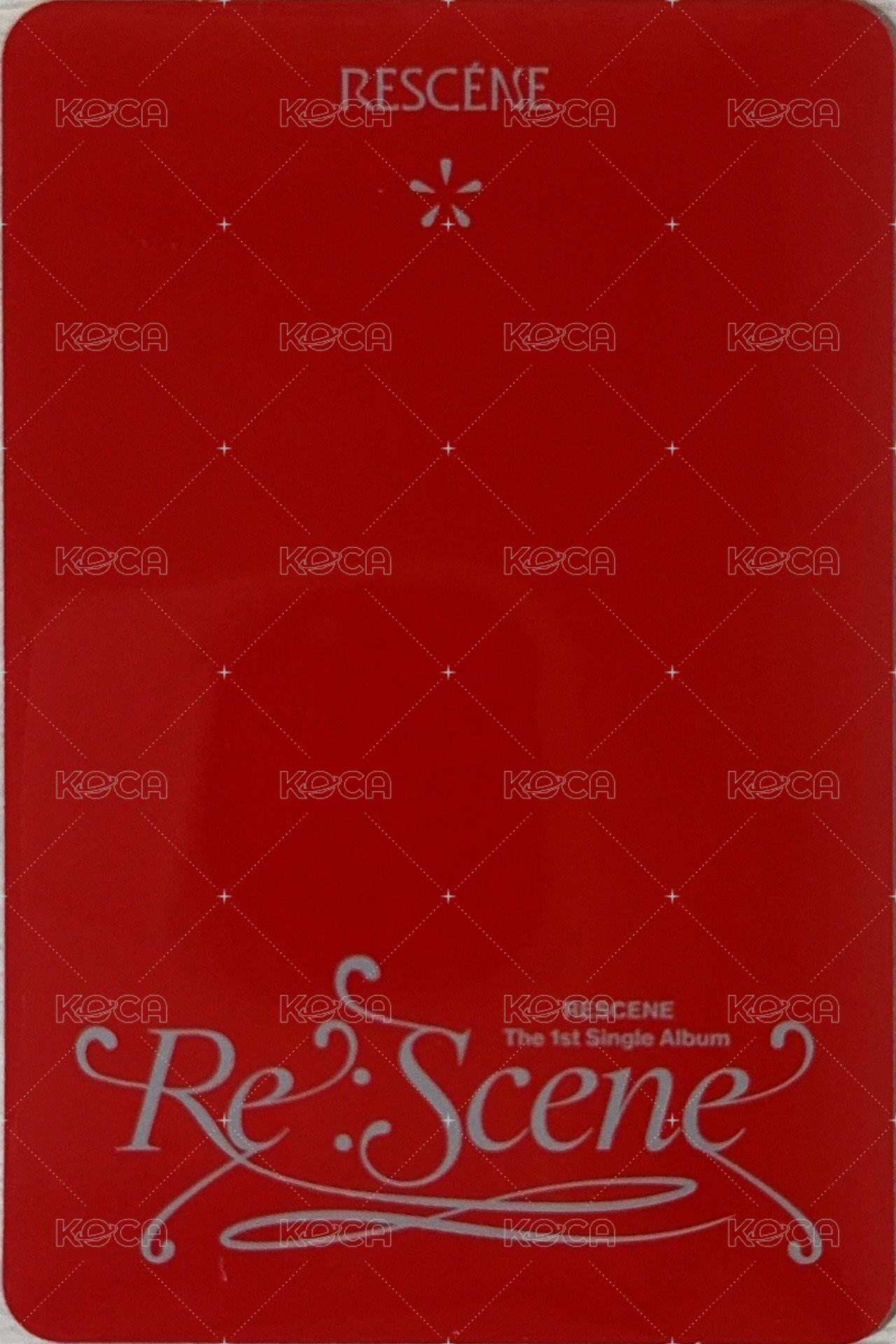 Re:Scene 專輯卡 單曲一 pb灰版專卡 背面
