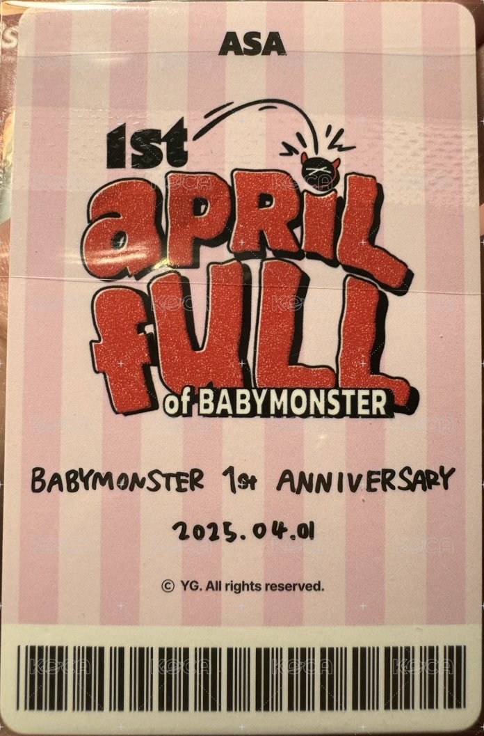 一週年 wvs 滿額卡 周邊滿額卡 Asa ver.A 背面