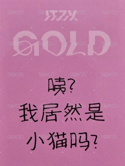 itzy黃禮志中背含綁_咦 我居然是小貓嗎