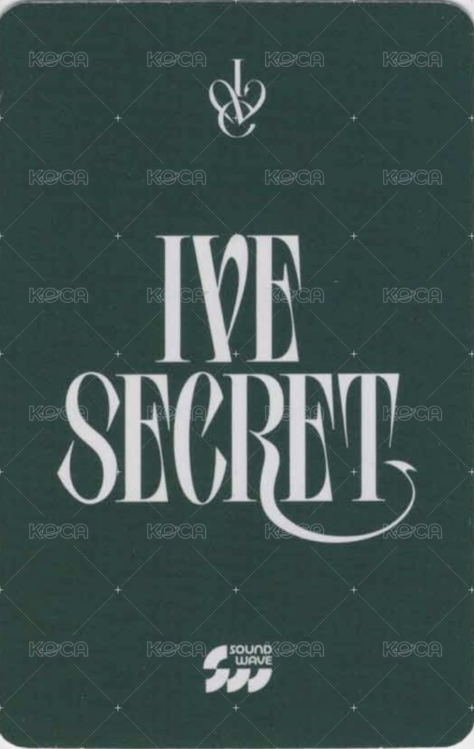 IVE SECRET sw 3.0 簽售卡  背面