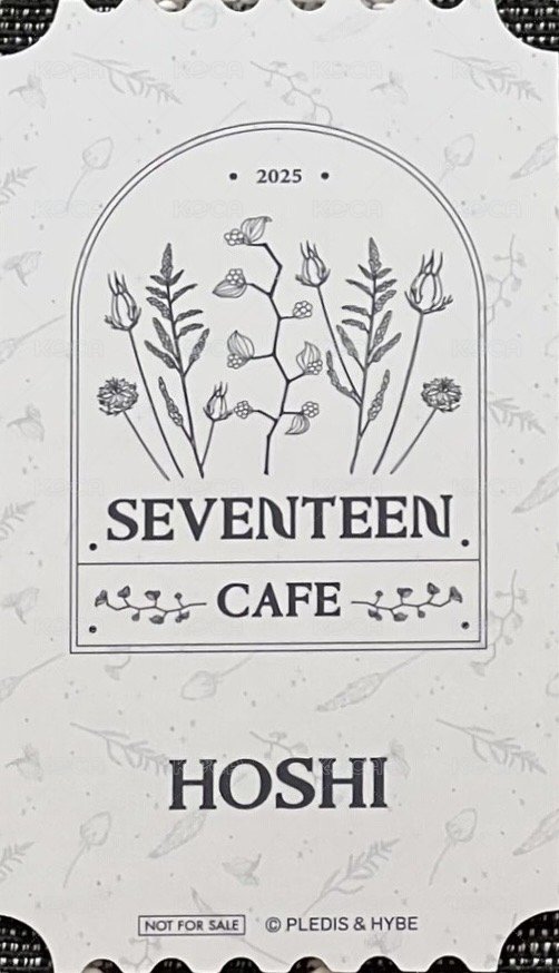 24’CAFE MG 入場卡 / 場限卡  背面