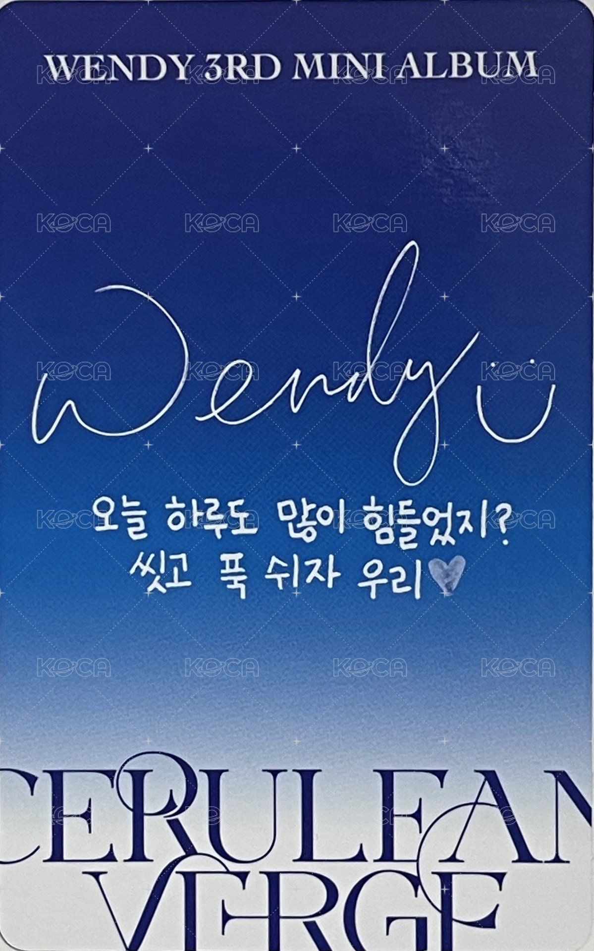 Cerulean Verge 專輯卡 PB B版 背面