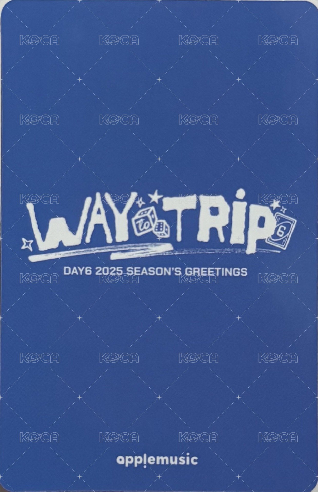 25年曆 am 特典卡  背面