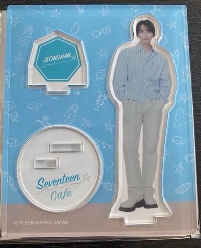 SEVENTEEN BEACH VACATION CAFE 2023 淨漢 入場特典 官方卡 明信片+ 團體照片立牌框