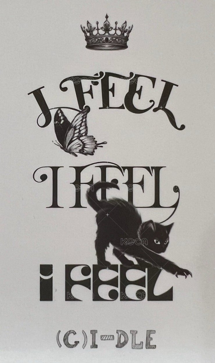 I feel 專輯卡  背面