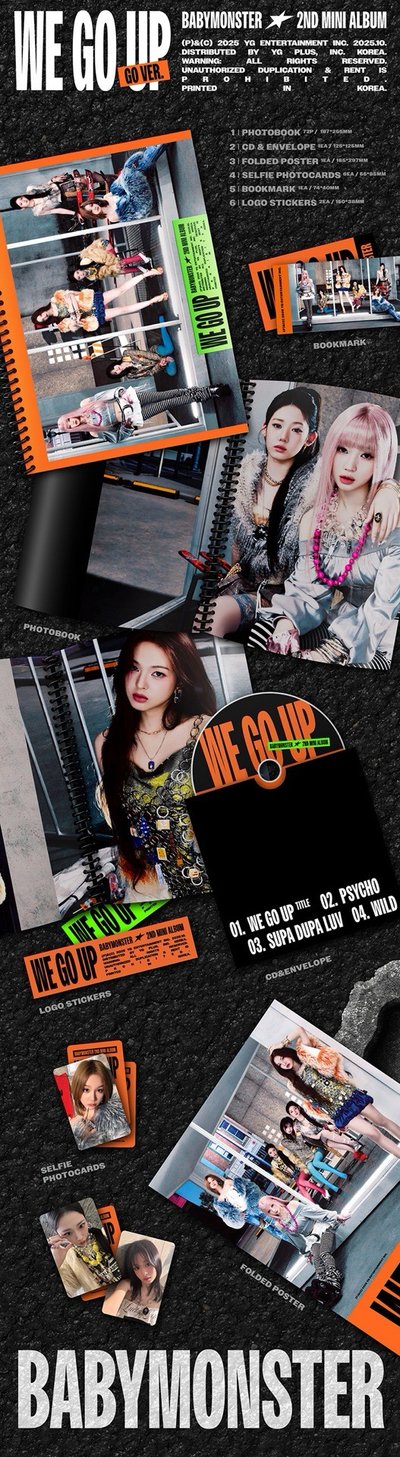 現貨BABYMONSTER｜WE GO UP｜WE ver./Go ver./UP ver./POSTCARD ver.
