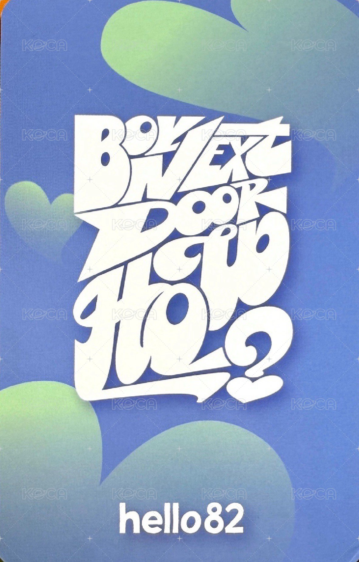 HOW? hello82 la 1.0 簽售卡 3 背面