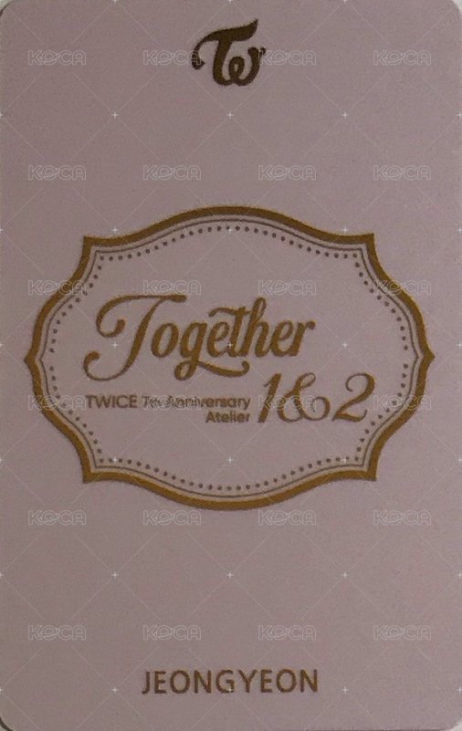 七週年 jyp 幸運卡  背面