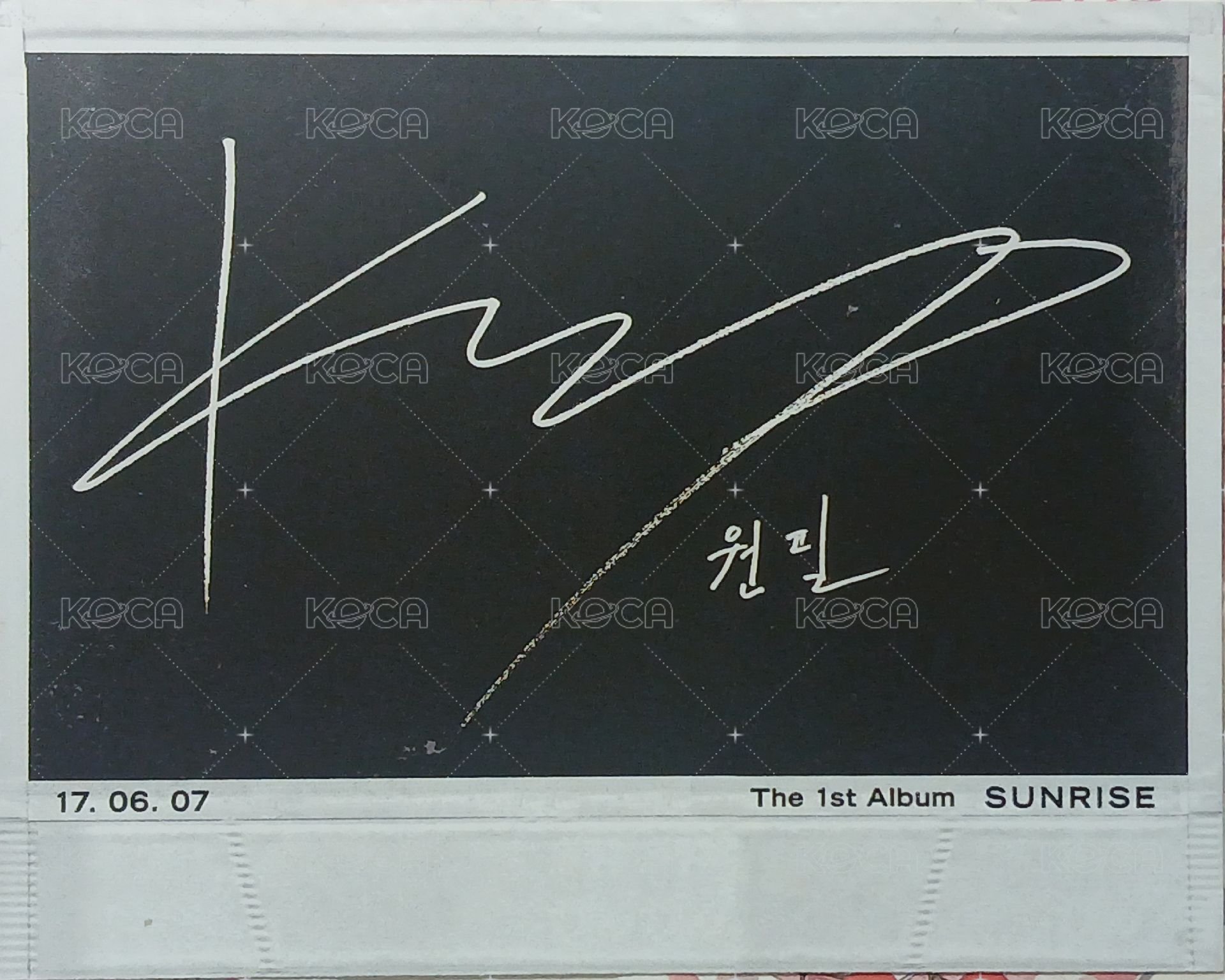 正一 專輯卡  背面