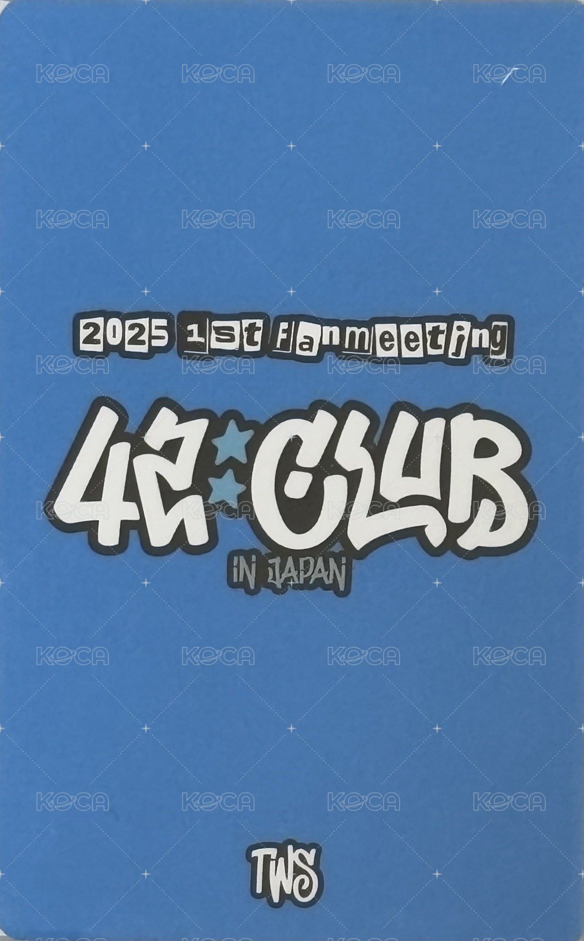 25 日本fm 周邊卡 拍手會 背面