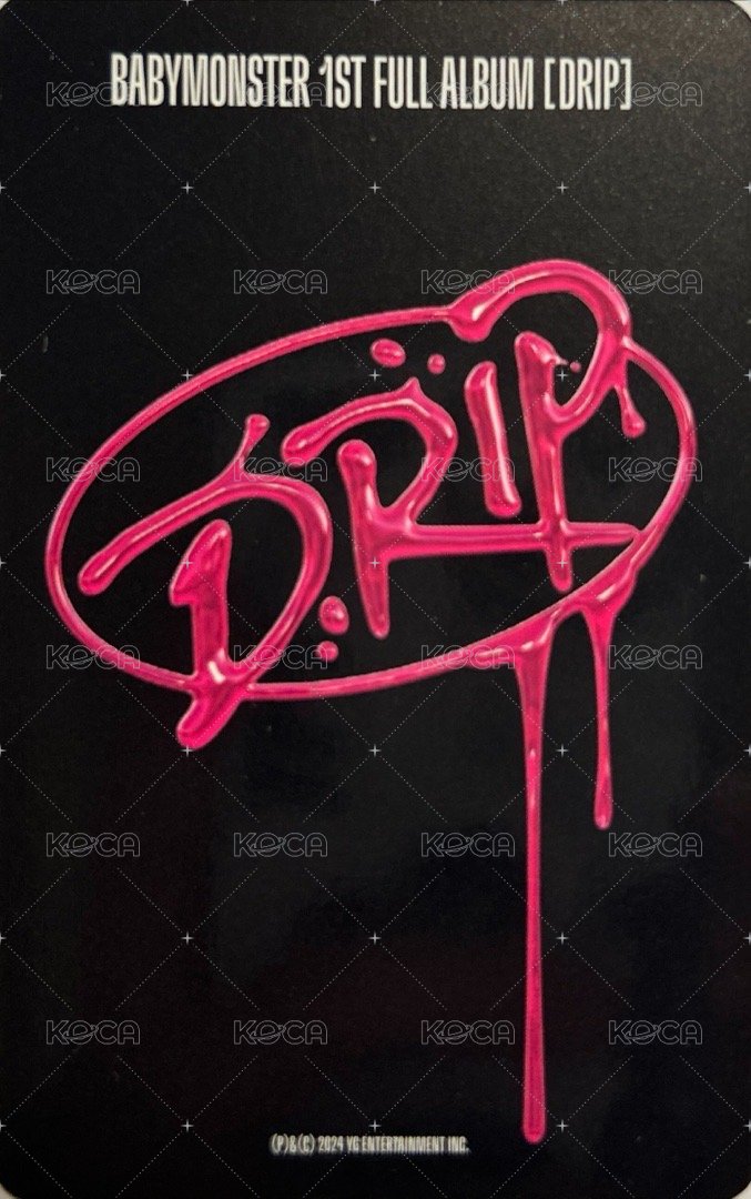 DRIP 專輯卡 ZIP LOCK版專卡 Rora 背面