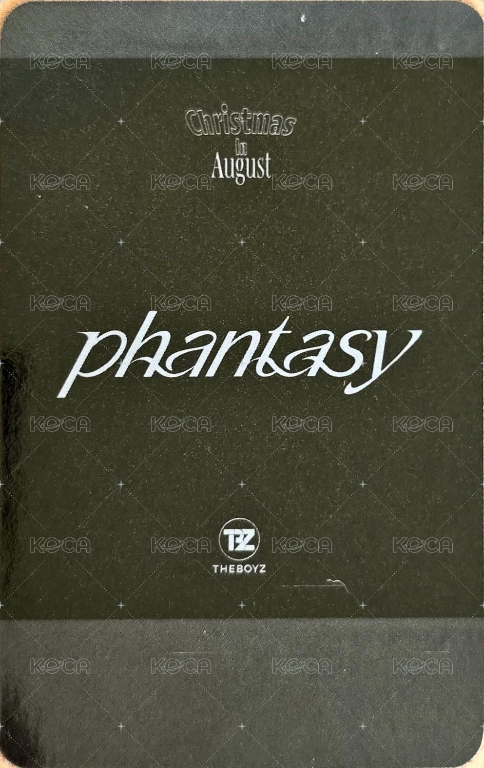 THE BOYZ 2ND ALBUM PHANTASY POP-UP STORE 周邊卡 T-shirt 背面