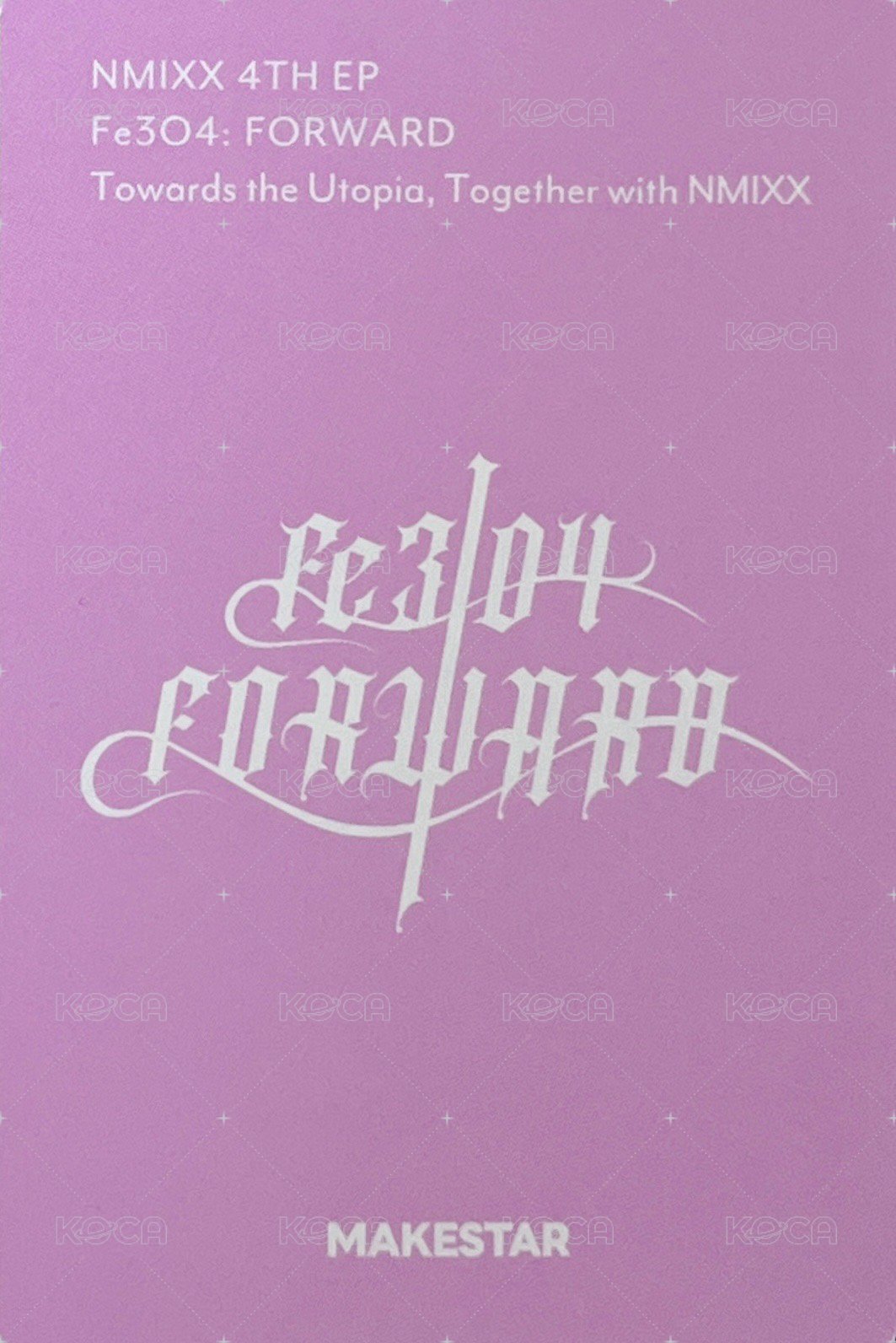 FORWARD ms 20.0 簽售卡 公主守則薛 背面