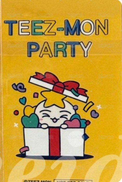 TEEZ-MON POP UP SHOP IN JAPAN 周邊卡 PLUSH 背面