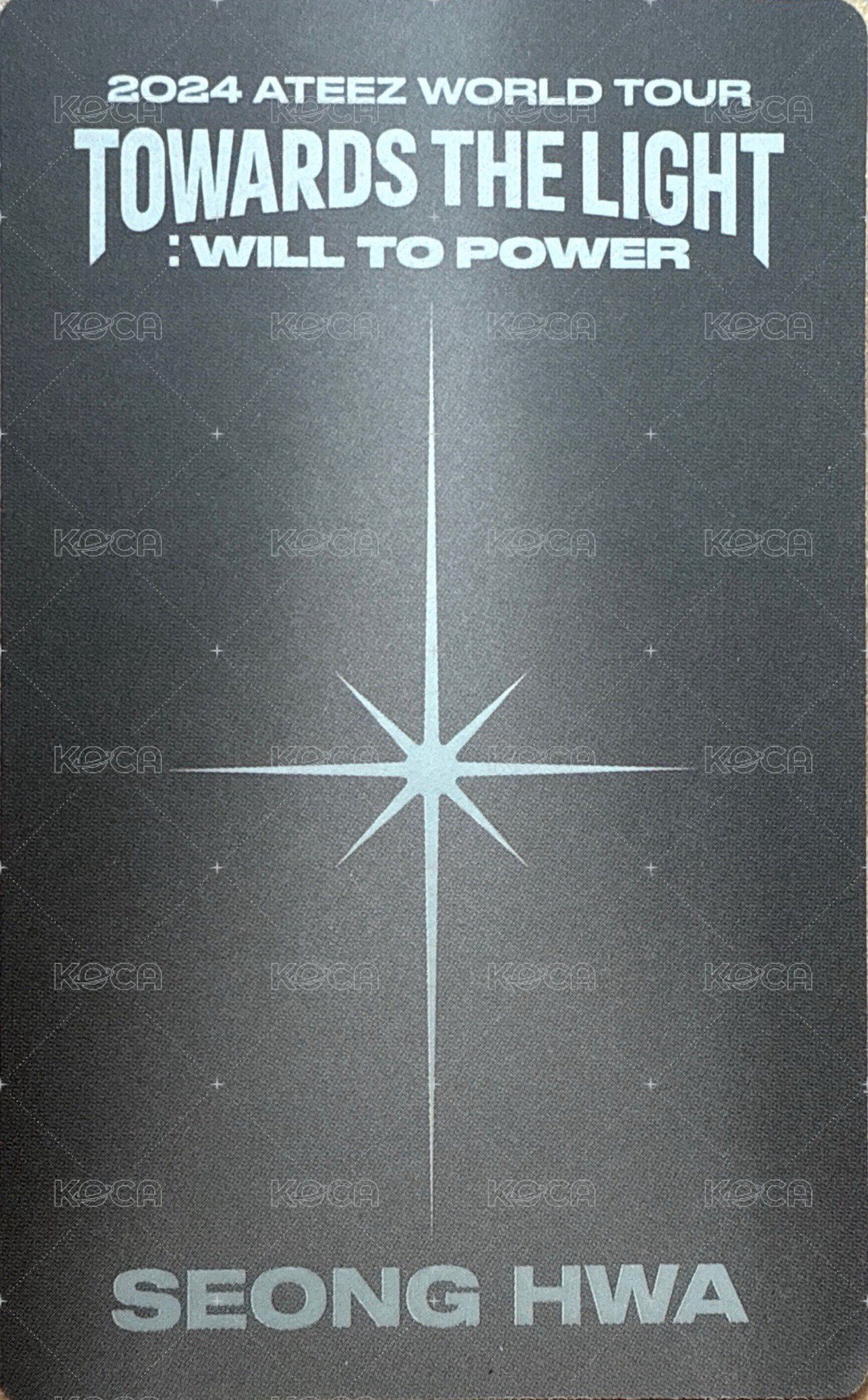 Towards the Light 周邊卡 PHOTO SET 背面