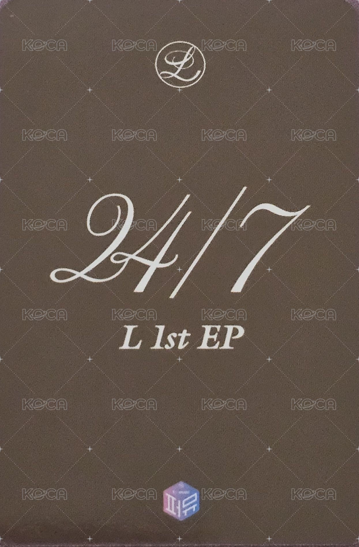 24/7 1stmusic 線下 1.0 簽售卡  背面