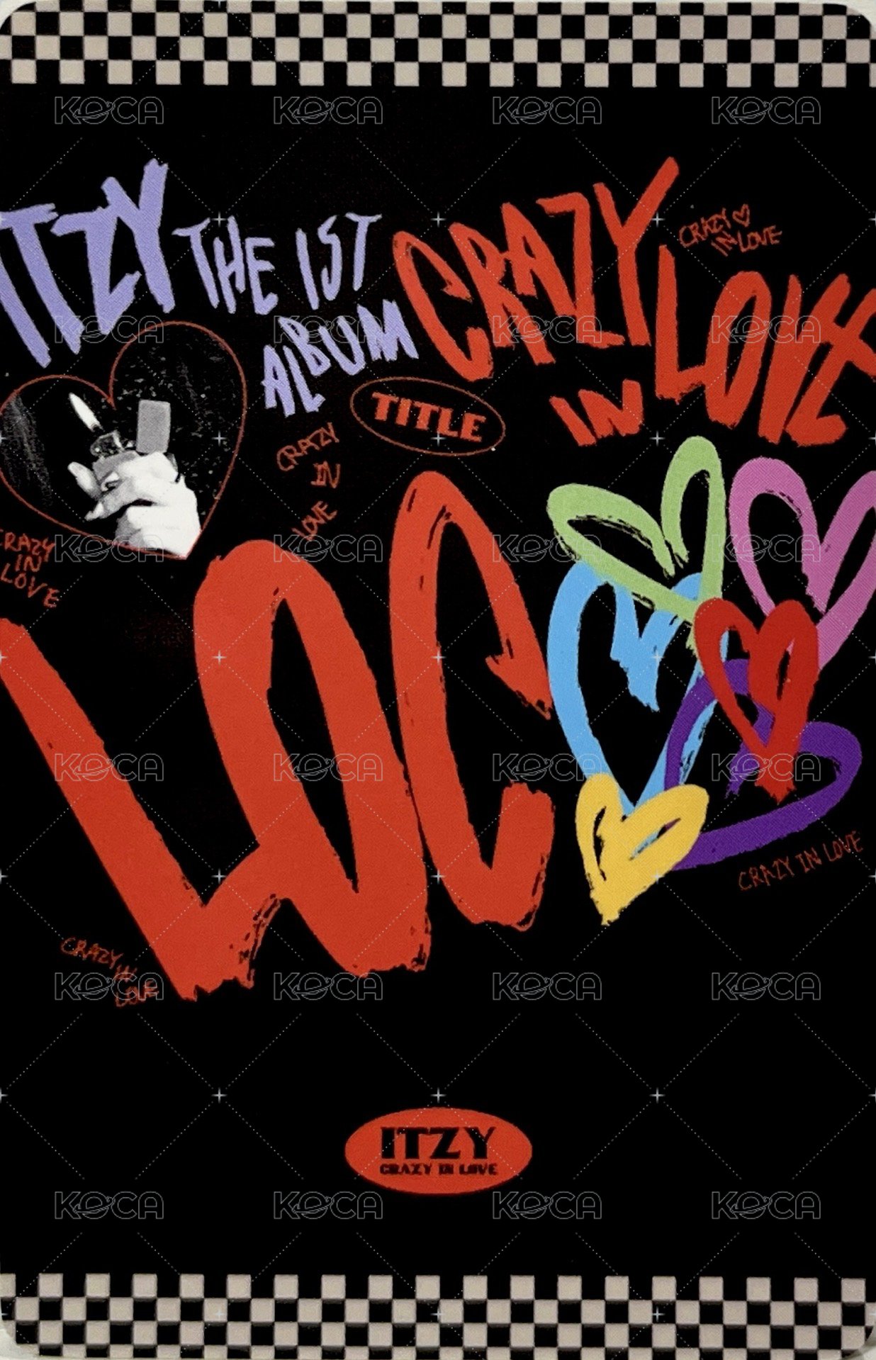 CRAZY IN LOVE wd 預售 特典卡  背面