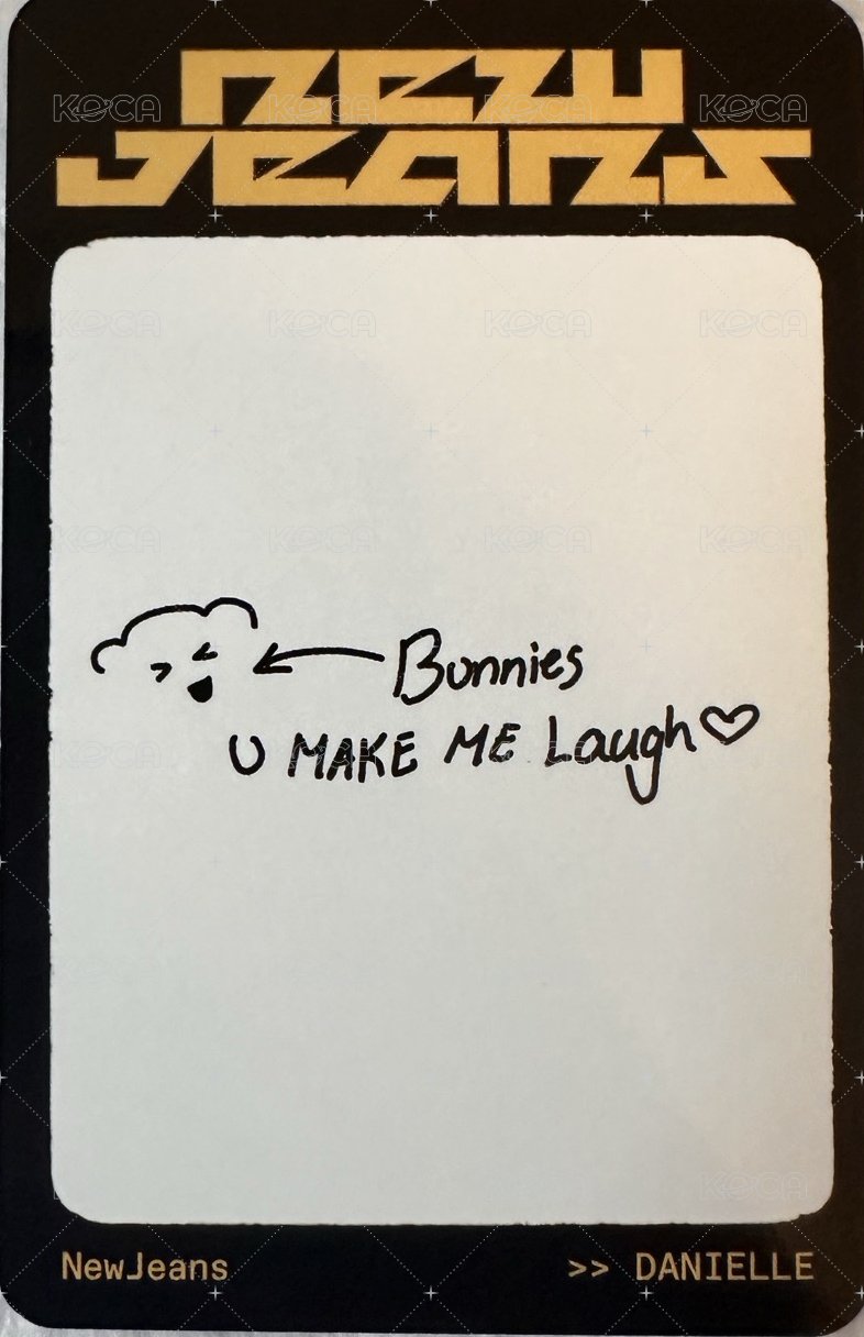 How Sweet 專輯卡 Danielle ver. 背面