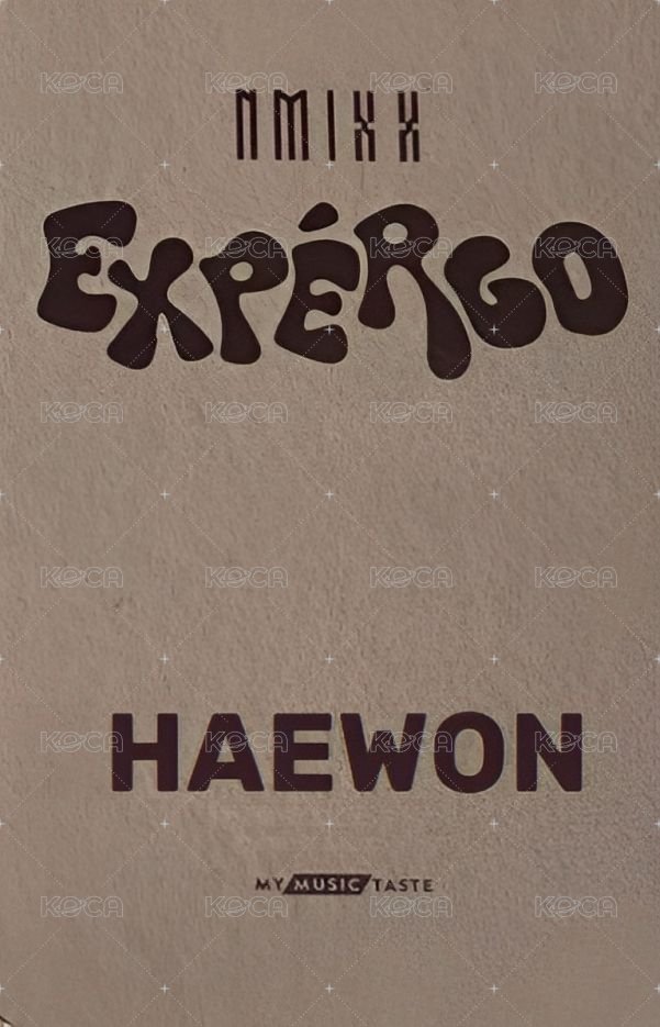 expérgo mmt 預售 特典卡  背面