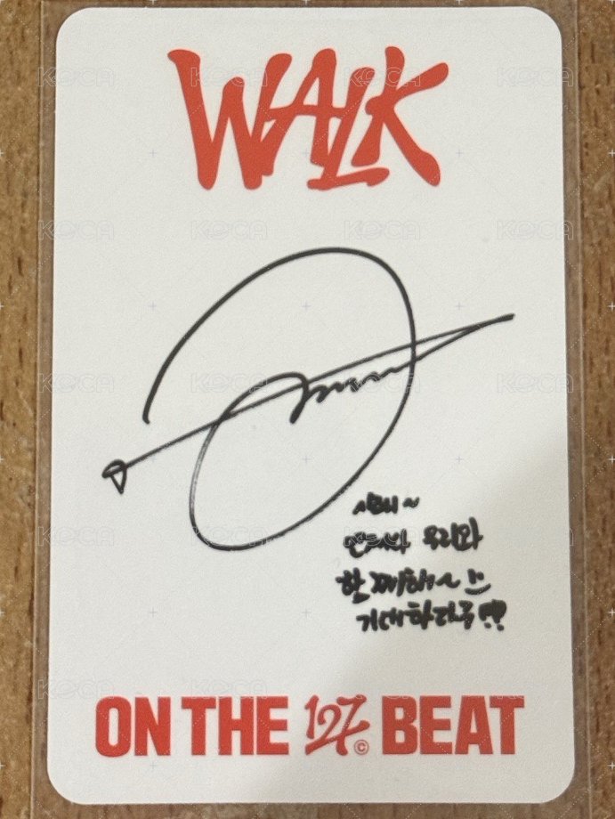 WALK 專輯卡 WALK Ver. 背面