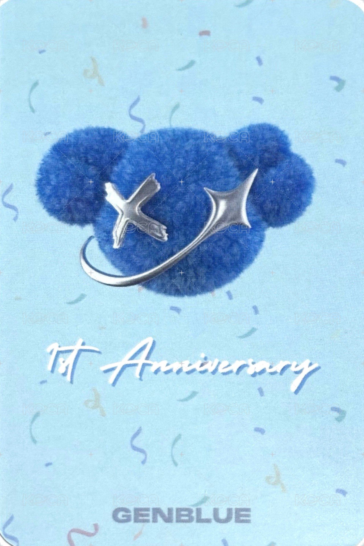 一週年紀念活動｜1st Anniversary 抽選卡 睡衣 ver. 背面