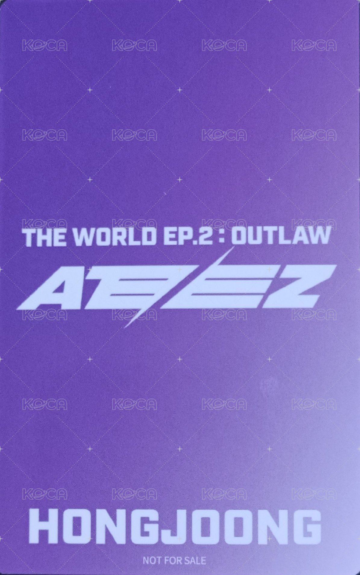 Outlaw 環球 特典卡  背面