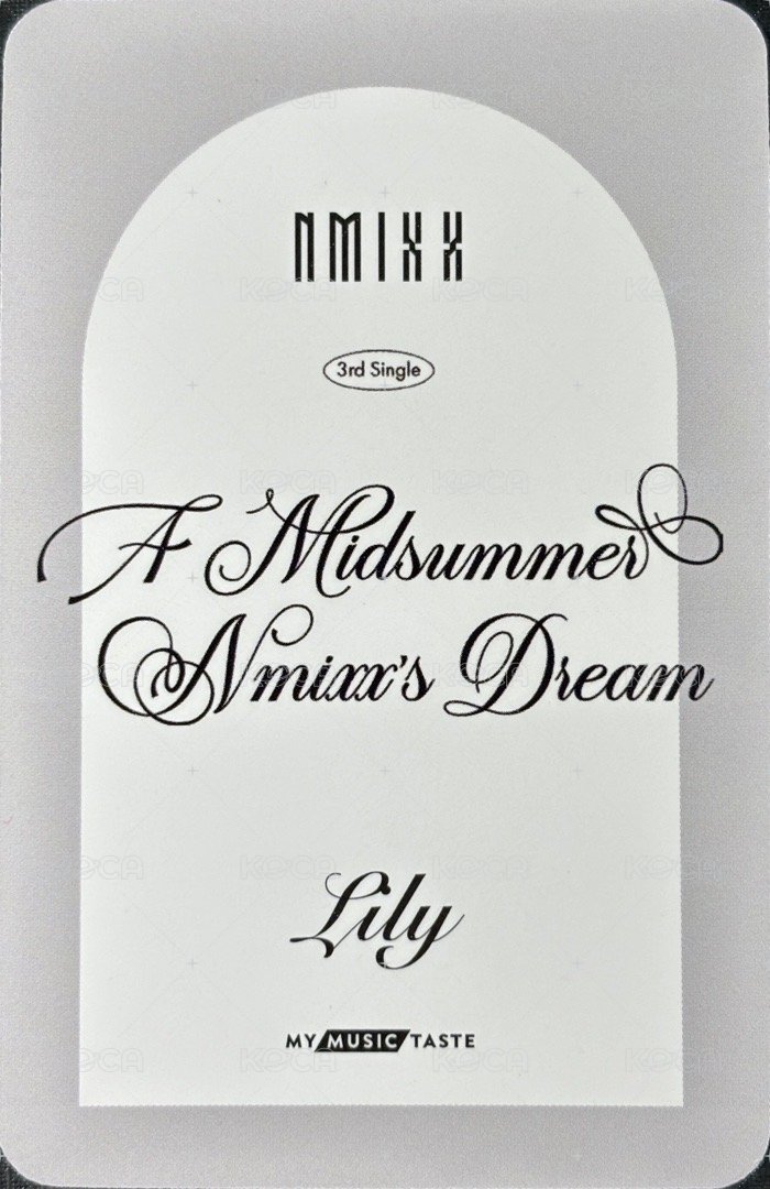 仲夏夜 mmt 簽售卡 捏臉莉 背面
