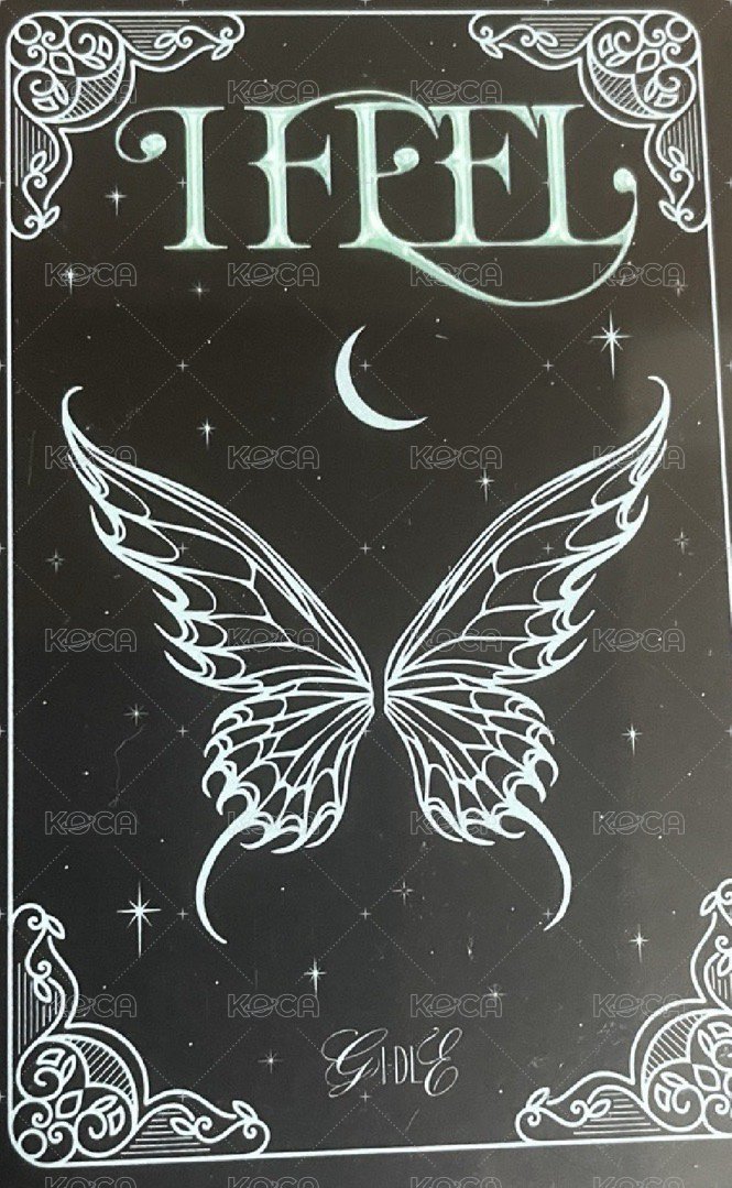 I feel 專輯卡 BUTTERFLY版 背面