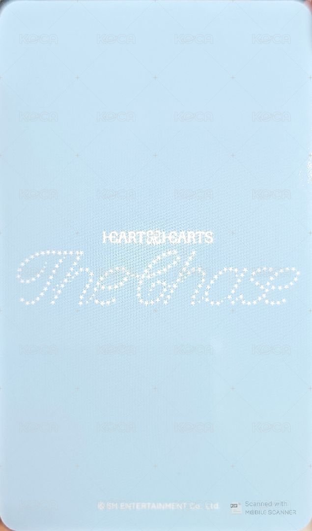 單一 sm 簽售卡  背面