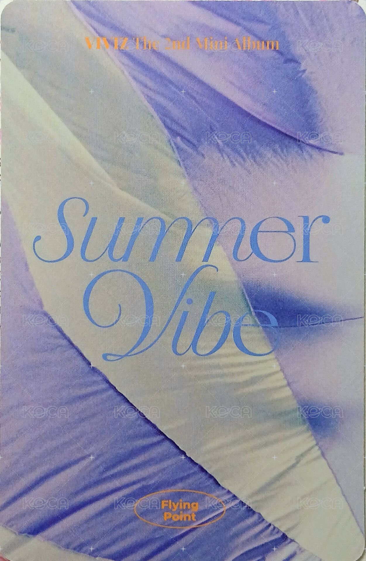 迷二 藍 專輯卡 flying point ver. 背面