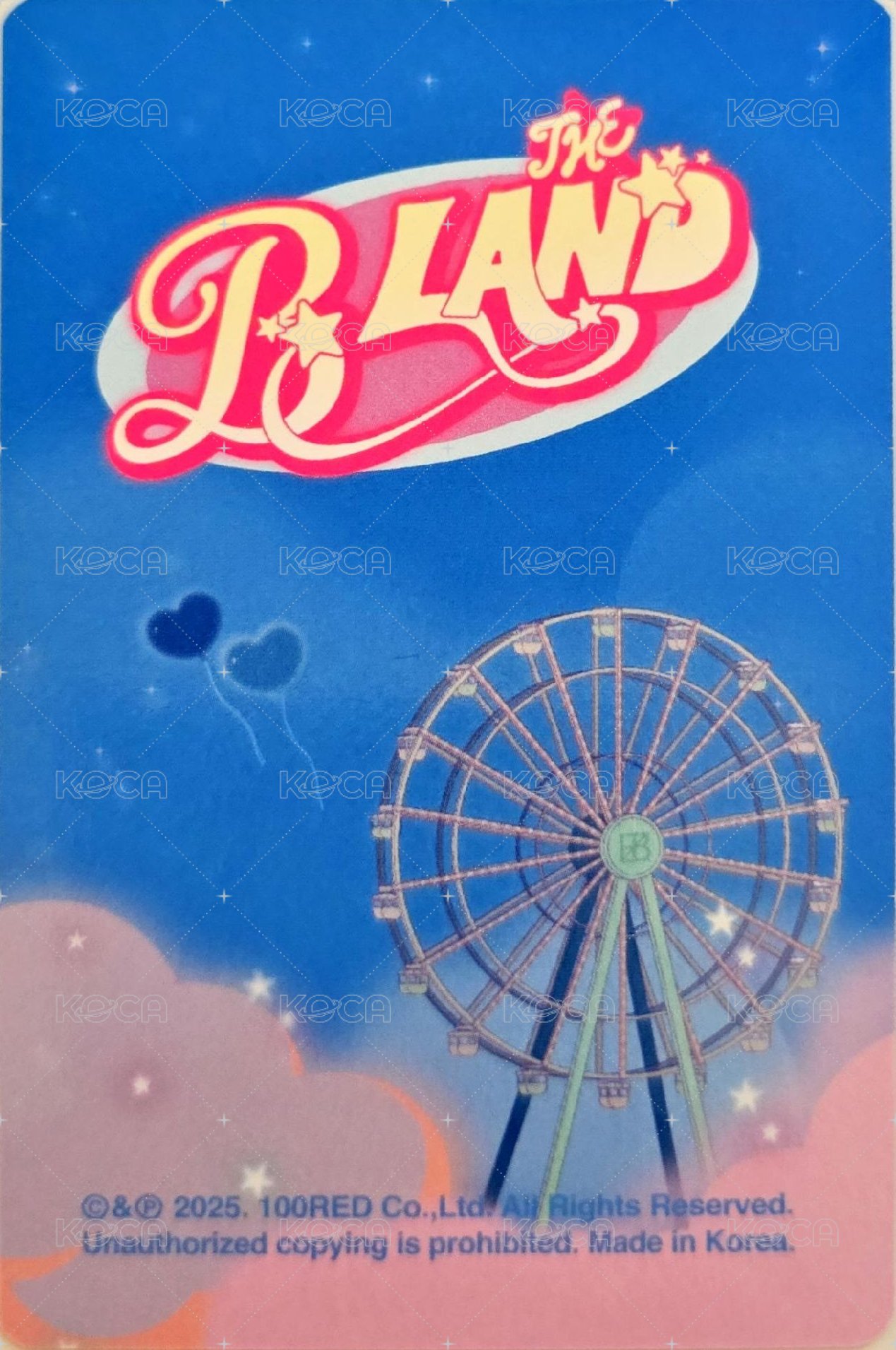 THE BOYZ FAN-CON <THE B LAND> 周邊卡 卡套 背面