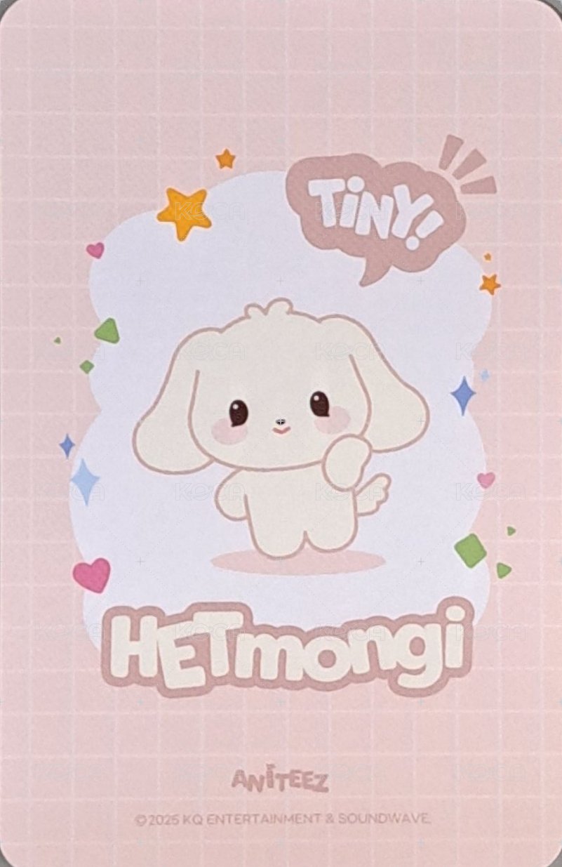 ANITEEZ IN THE CALLING 周邊卡 TINY ANITEEZ PLUSH DOLL 背面