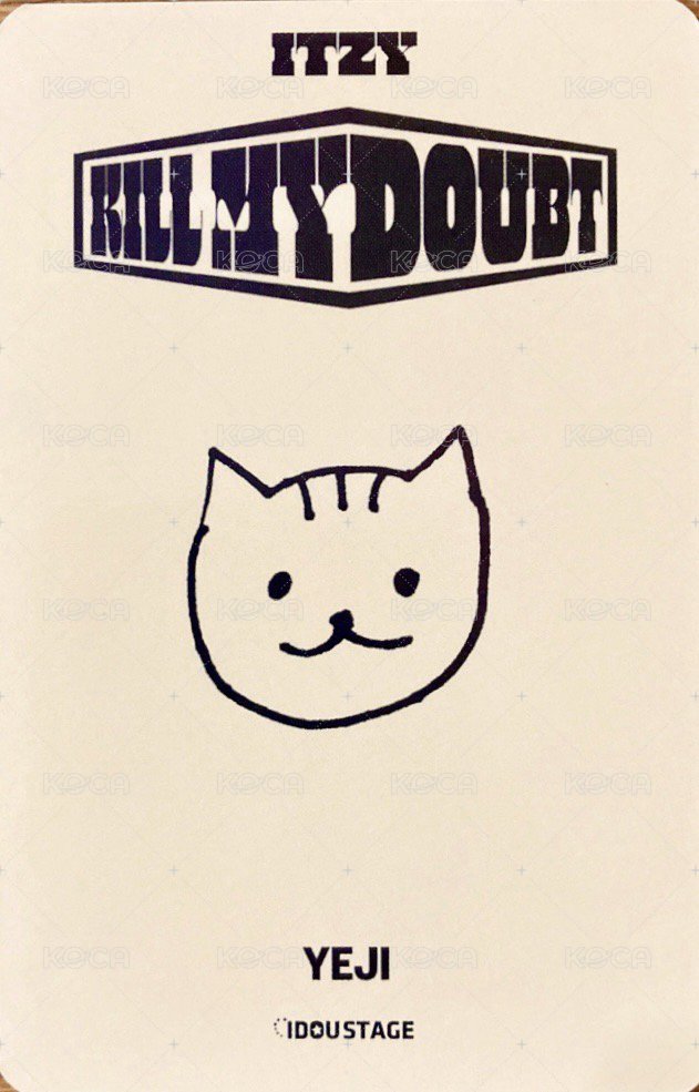 KILL MY DOUBT 愛豆驛站 1.0 簽售卡  背面