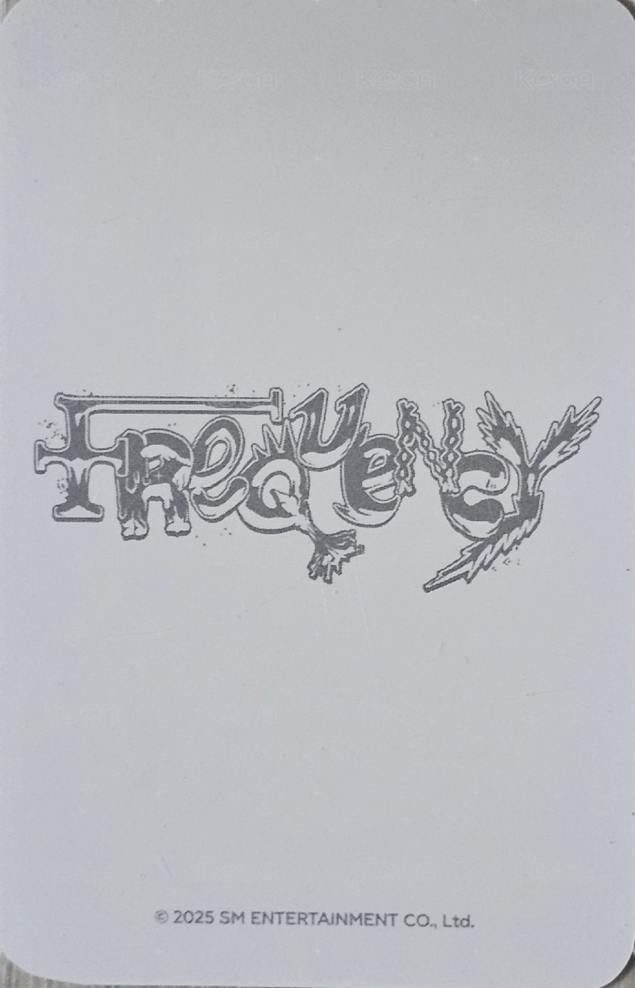 FREQUENCY 壓克力隨機鑰匙圈組 周邊卡  背面