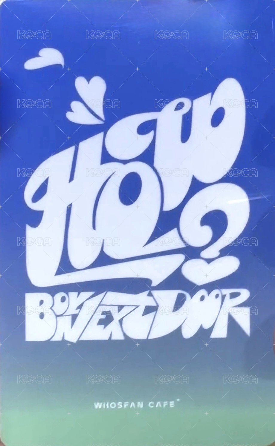 HOW? wf 咖啡快閃 幸運卡 2 背面