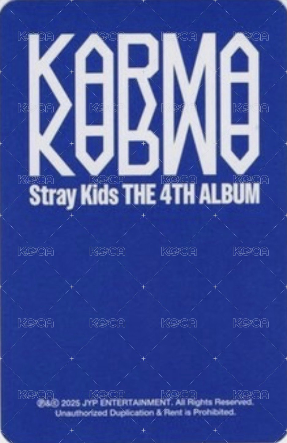 KARMA sw 特典卡  背面