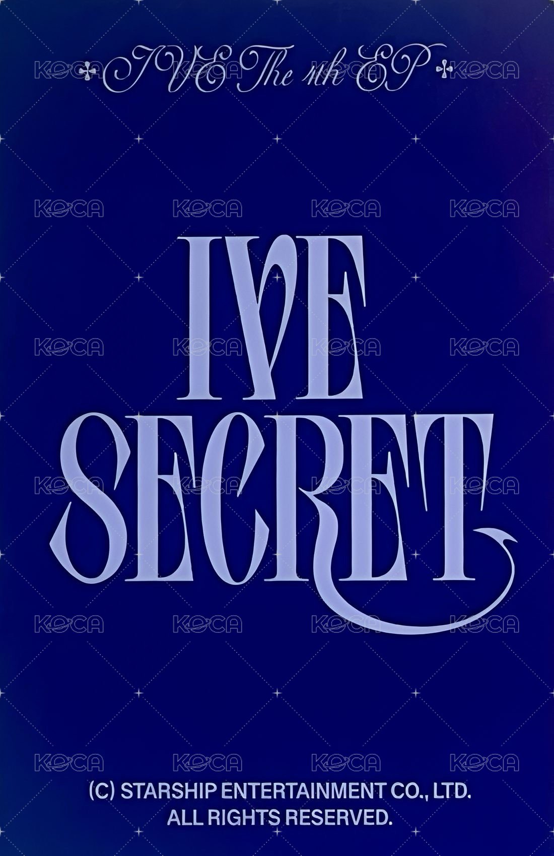 IVE SECRET bn 特典卡  背面