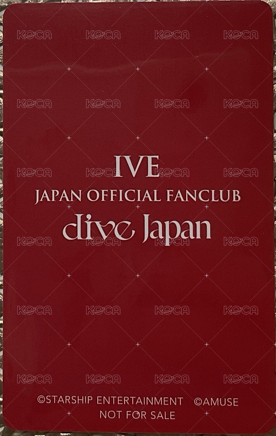 三期會員 會員禮卡 日咖續會團卡 背面