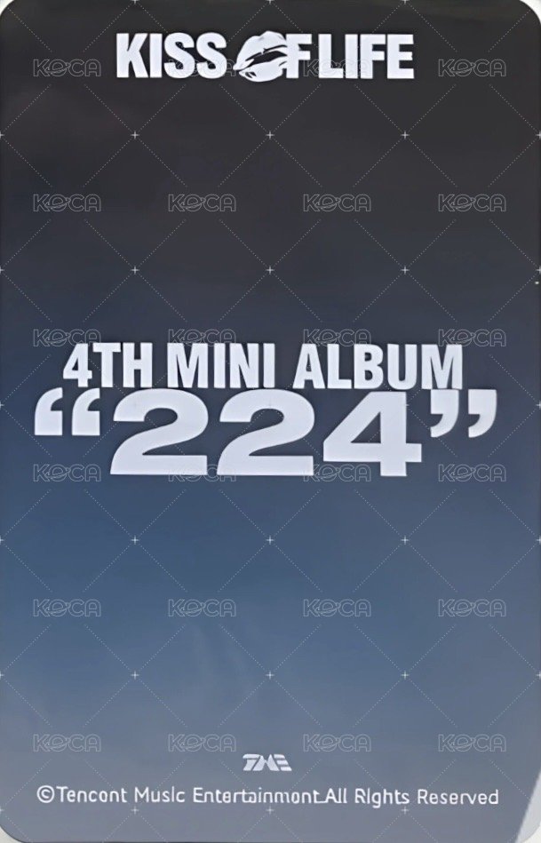 224 QQ音樂 星光卡 一星卡 背面