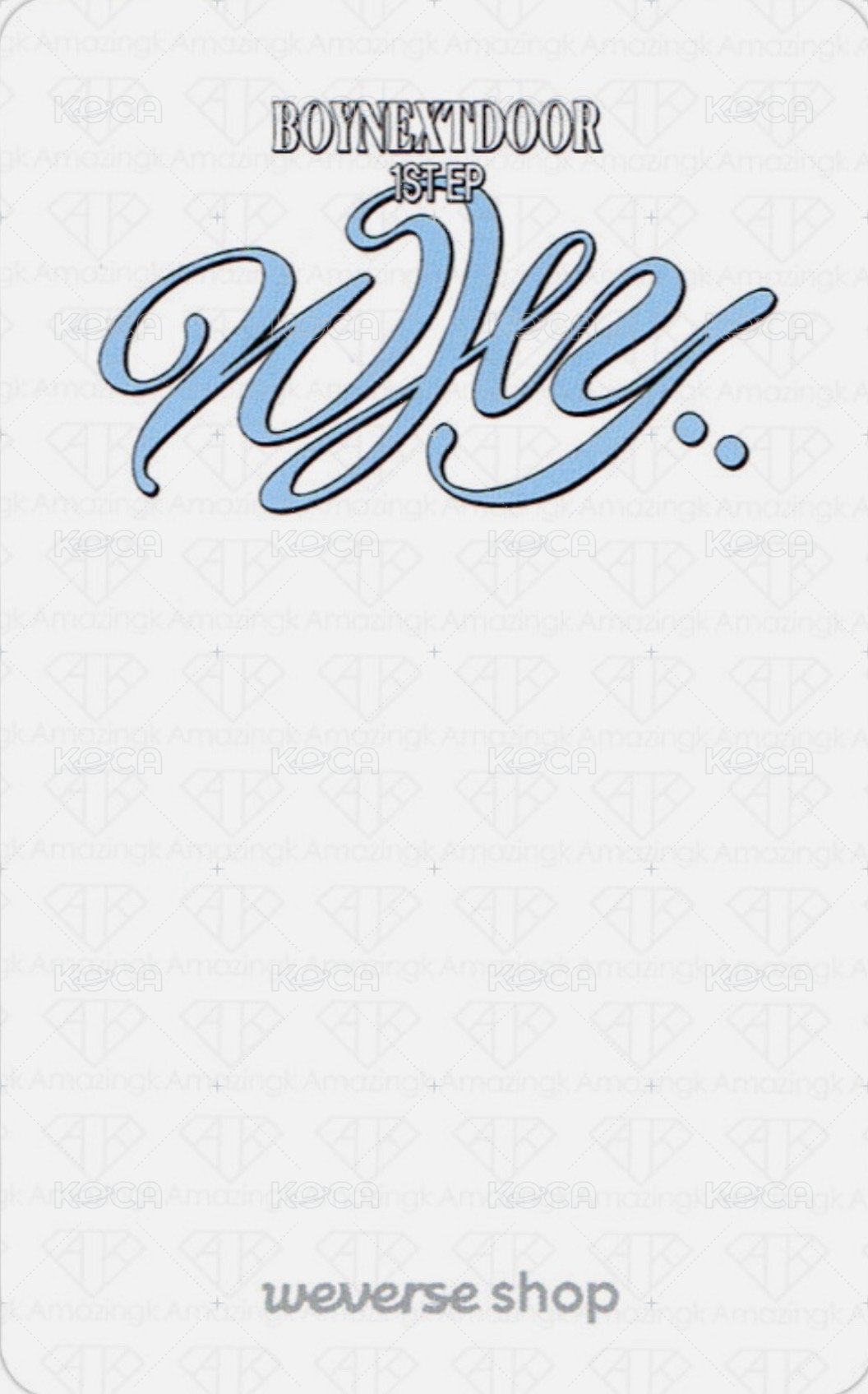 WHY.. YT 直播卡  背面