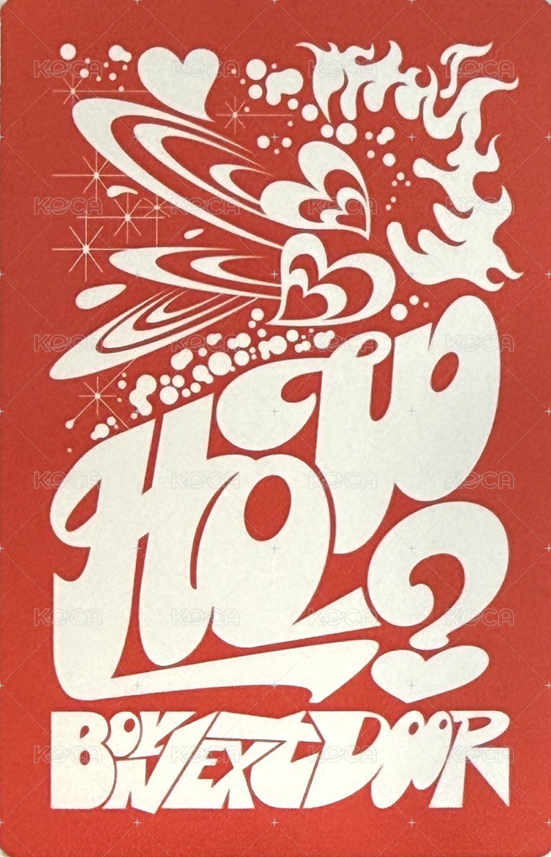 HOW? 專輯卡 Fire ver. 3 背面