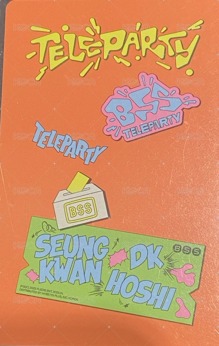 BSS<TELEPARTY> 專輯卡 BSS TELEPARTY 電子專WVS ver. 背面