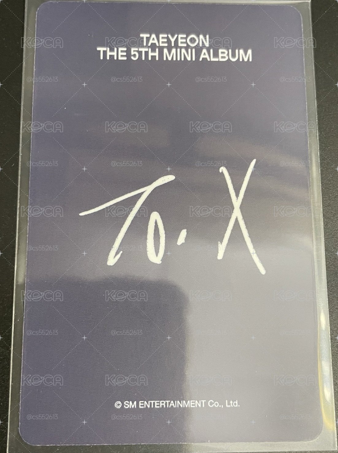 太妍 TO.X SM 特典