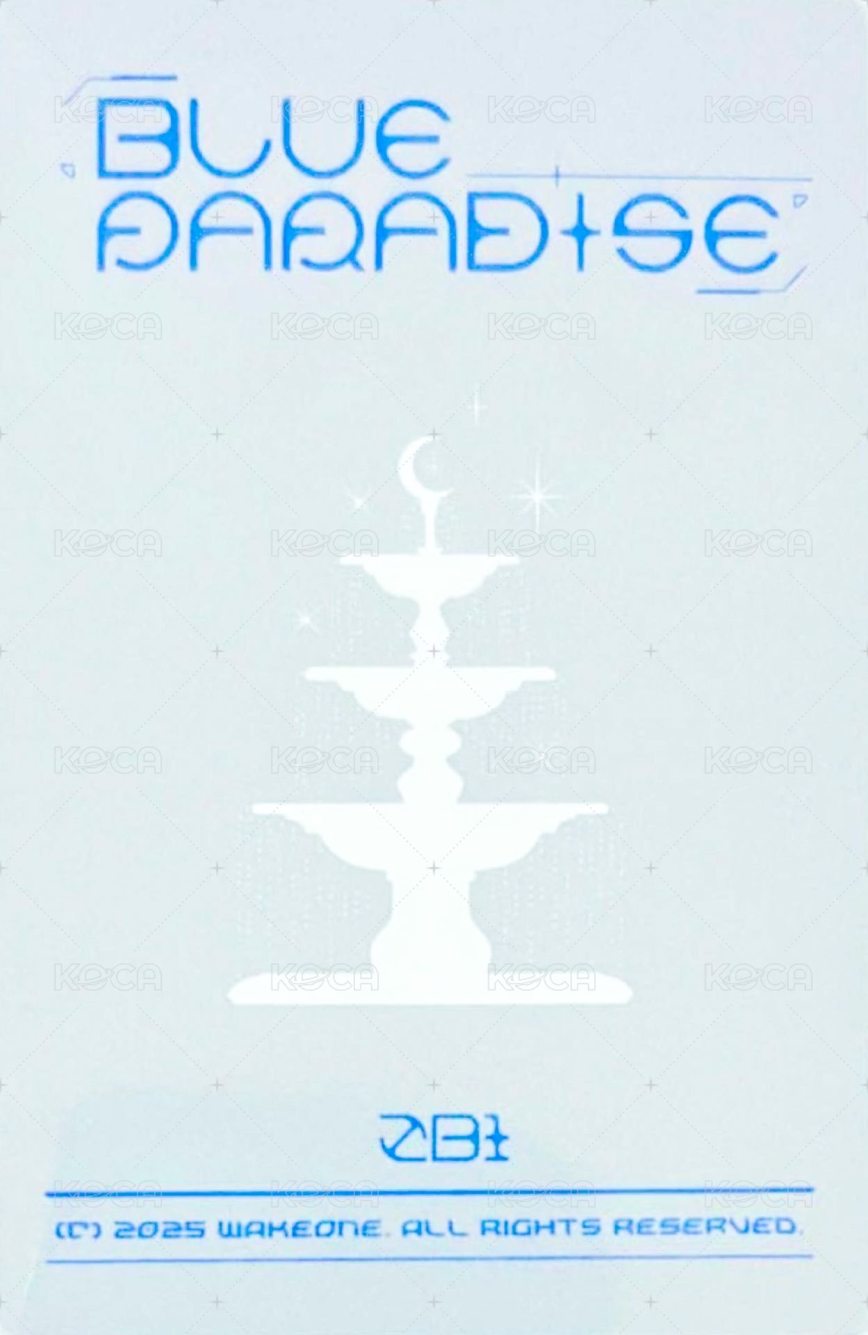 迷五快閃 隨機卡 BLUE ver. 背面